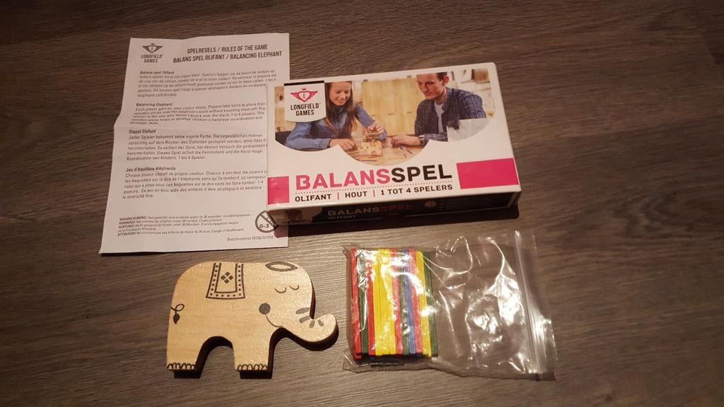 Balansspel olifant, Ophalen