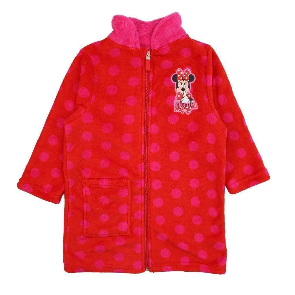 Minnie Mouse Badjas Rood - Dots - Mt 98-104-110-116-128-140, Disney, Nacht- of Onderkleding, Meisje, Nieuw