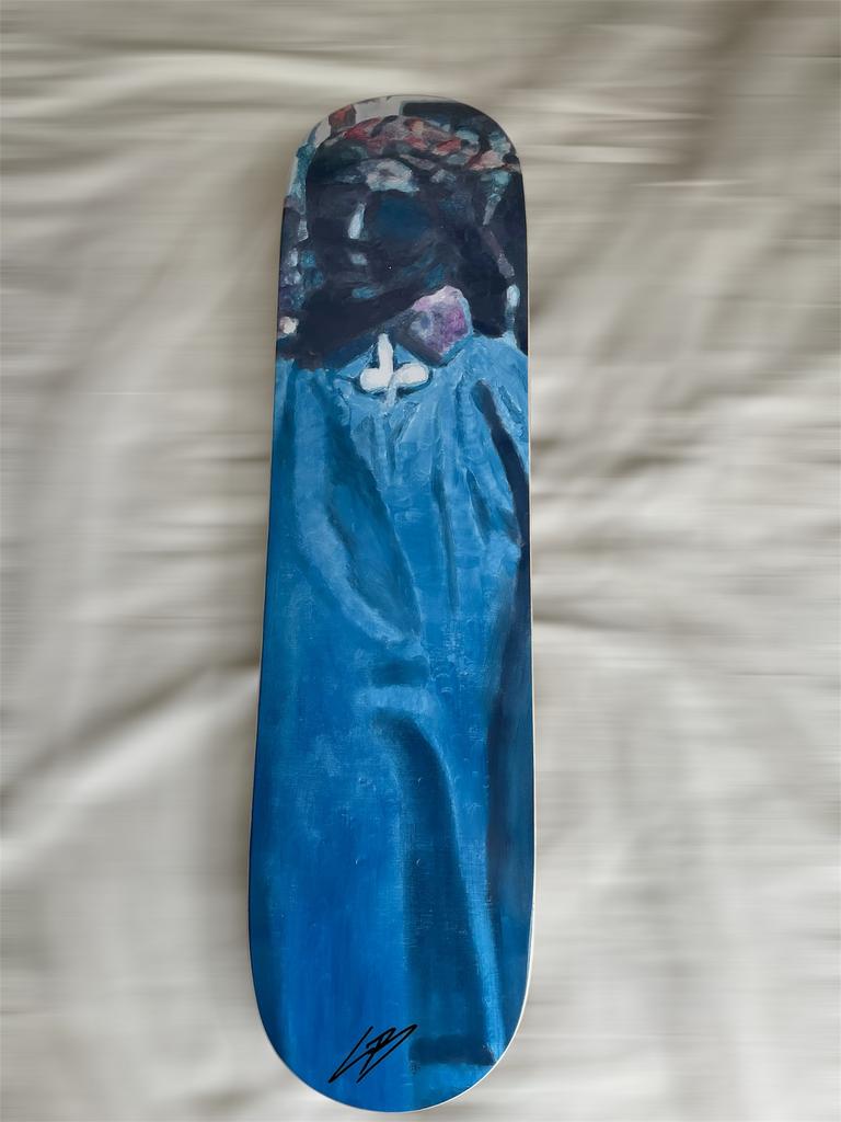 The Skateroom x Luc Tuymans skateboard “München”, gesigneerd, Antiek en Kunst, Kunst | Litho's en Zeefdrukken, Ophalen