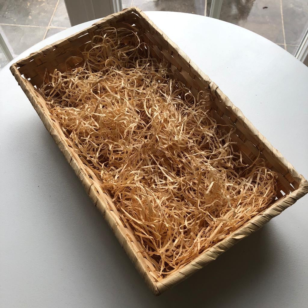 Panier tressé rectangulaire, Enlèvement, Comme neuf, Rectangulaire, Panier