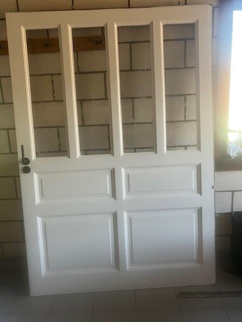 VOLLE EIKEN SCHUIFDEUR MET GLAS, Ophalen, Gebruikt, Binnendeur, Schuifdeur