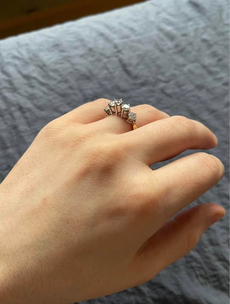 Bague en or jaune 750 zincorn, Bijoux, Sacs & Beauté, Bagues, Enlèvement, Comme neuf, Jaune, Or