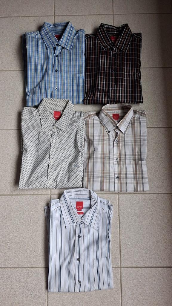 5 hemden Esprit Large, Ophalen of Verzenden, Zo goed als nieuw, Esprit, Halswijdte 41/42 (L)