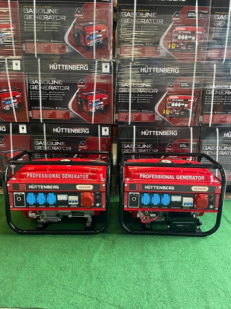 Nieuwe Huttenberg 230/380V benzine noodstroom aggregaten, Enlèvement, Neuf