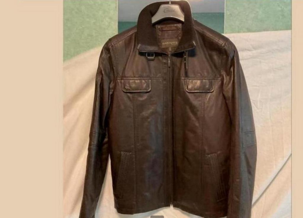 Jas leder., Kleding | Heren, Ophalen, Zo goed als nieuw, Maat 52/54 (L), Bruin