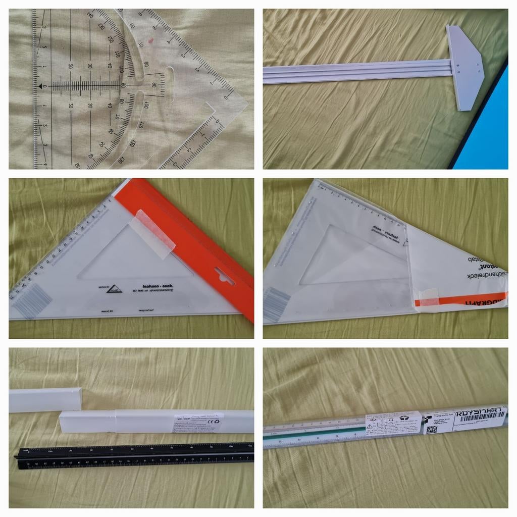 6 lattes spéciales Architecte, T80cm,standargraph,échelles.., Hobby & Loisirs créatifs, Dessin, Enlèvement