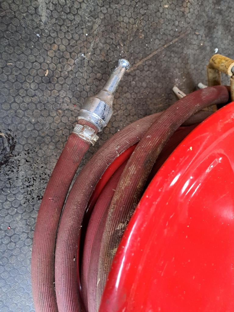 haspel met 20m darm, Ophalen