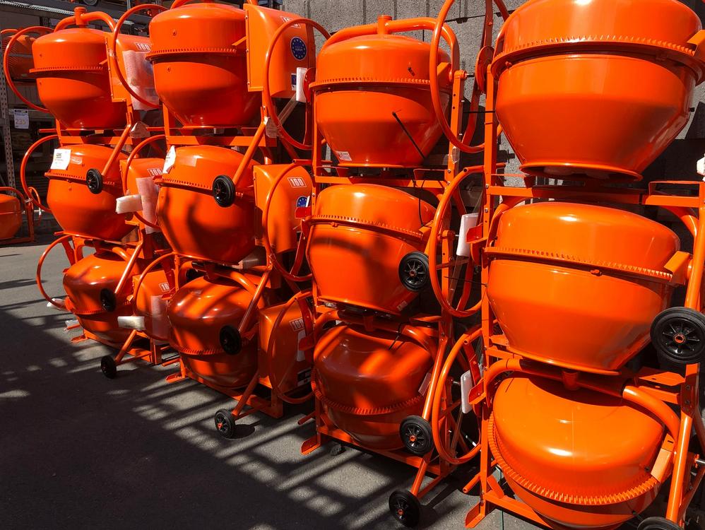 betonmolen 125 liter, Doe-het-zelf en Bouw, Betonmolens, Ophalen, Gebruikt