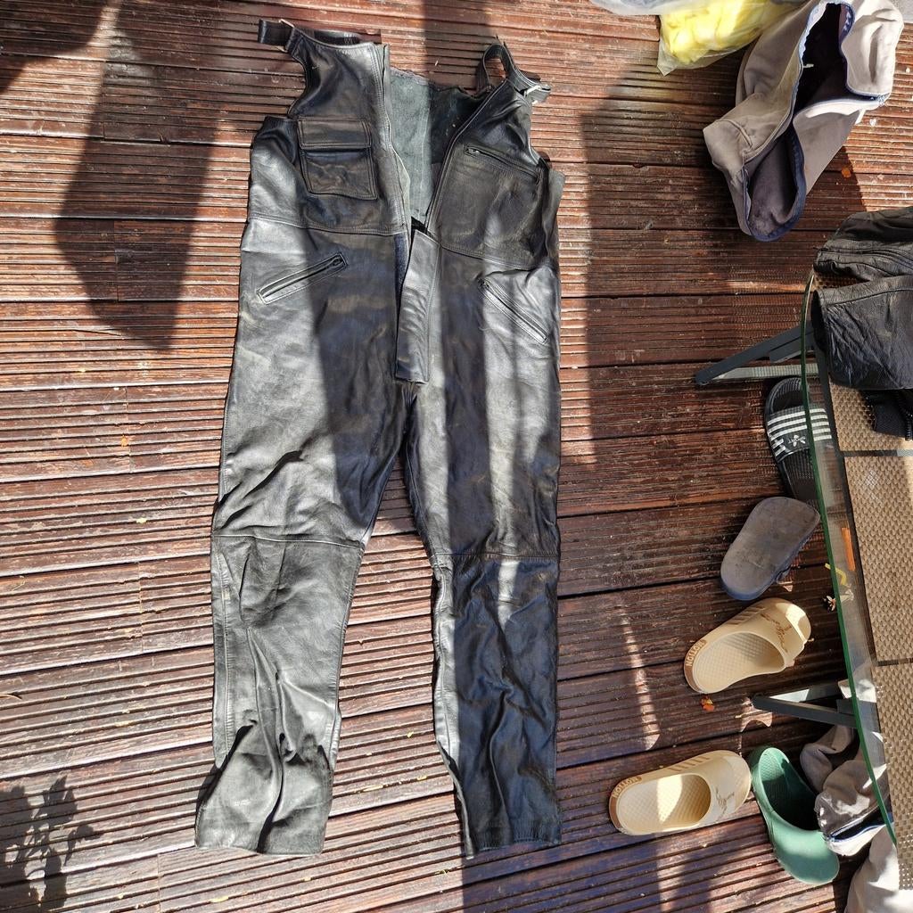 Motor broek leder , 60 maat, Ophalen, Broek | leer