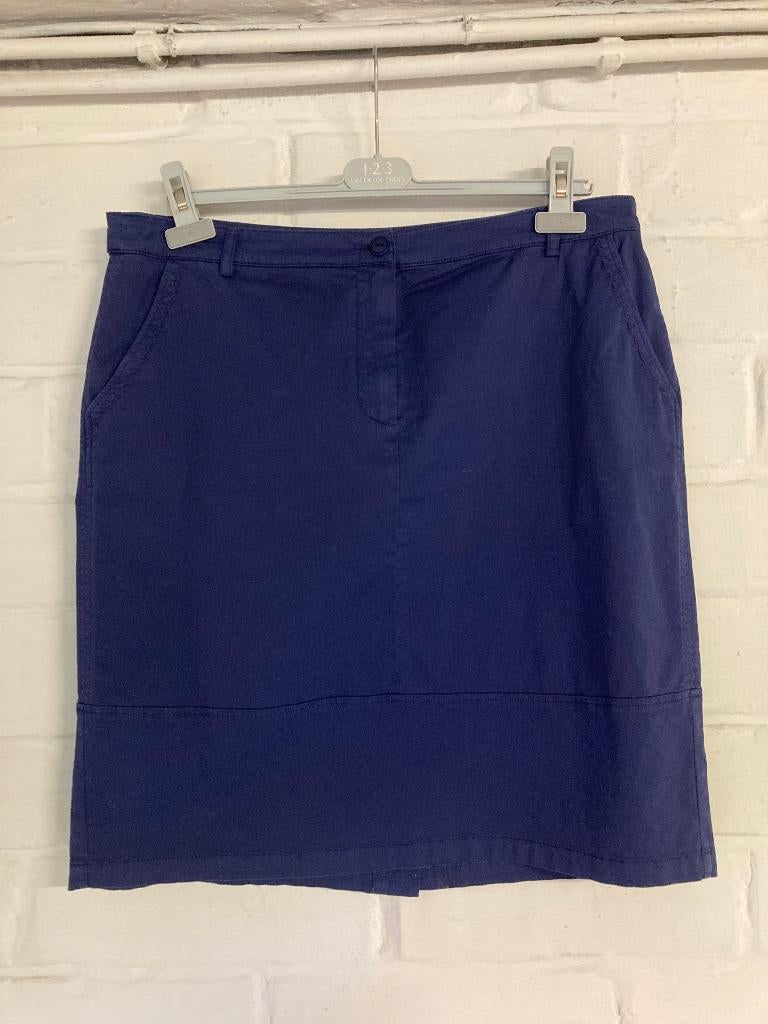 Blauwe zomerrok, met rits, Comme ça, 44, Blauw, Maat 42/44 (L), Zo goed als nieuw, Comme ça