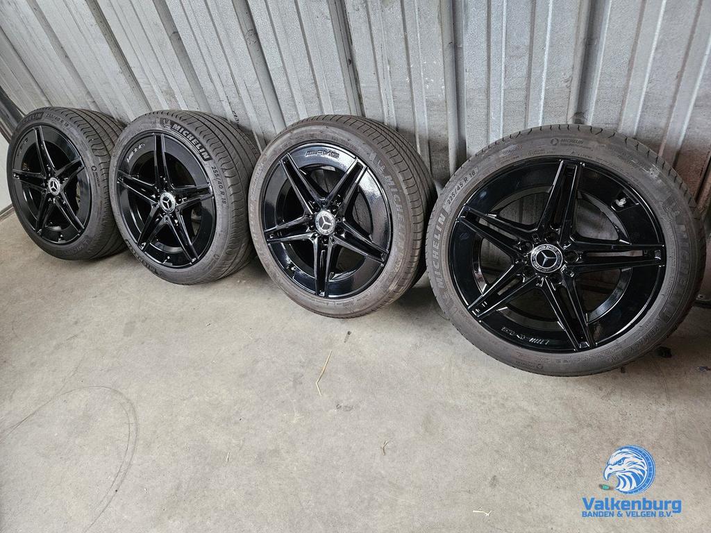6-7mm! Originele Mercedes AMG C300E Hybrid W206 18 inch bree, 18 inch, Gebruikt, -, -