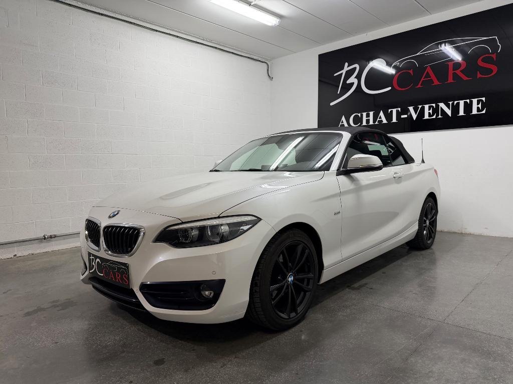 BMW 218i cabrio*garantie*gps led siège sport, Entreprise, Cabriolet, Boîte manuelle, 2 portes