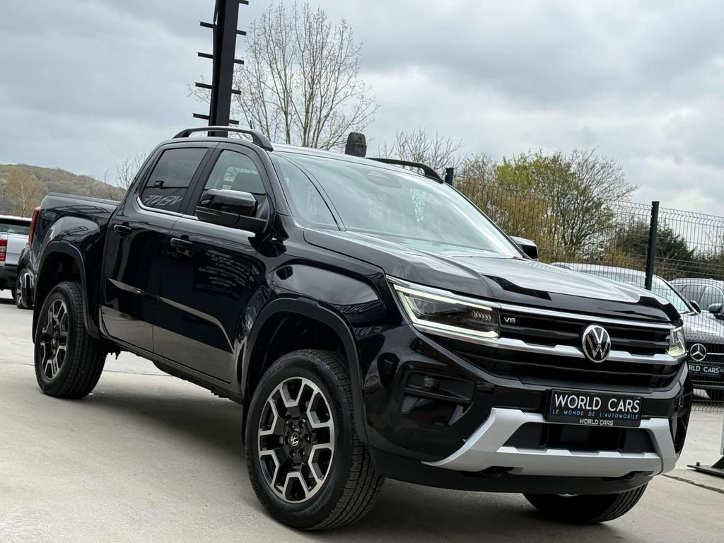Volkswagen Amarok 3.0 V6 TDi 4MOTION TVAC*BTWIN DISTRO CAMER, Auto's, Volkswagen, Automaat, 4 deurs, 2993 cc, Zwart