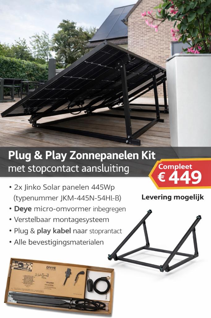 Plug & Play Zonnepanelen Kit – Direct Besparen vanaf Dag 1, Bricolage & Construction, Enlèvement ou Envoi, Neuf