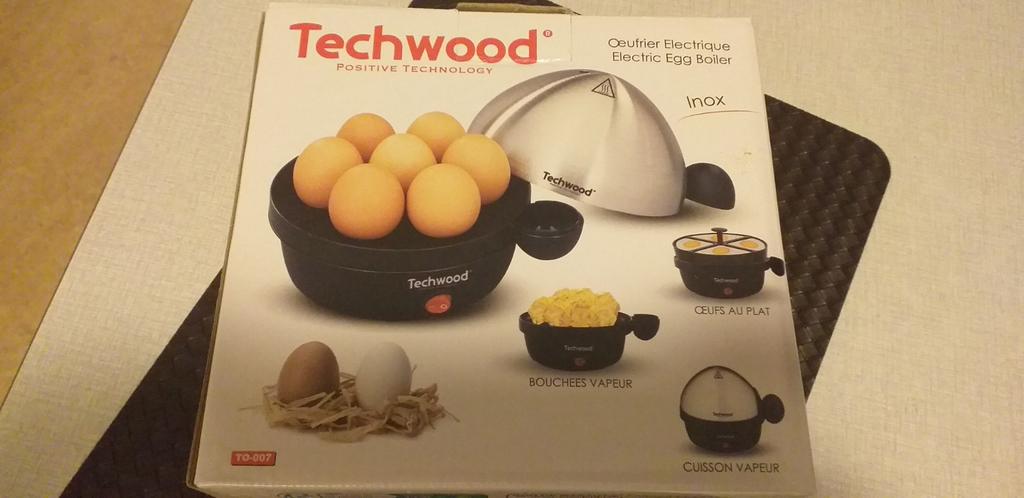 Eierkoker Merk " Techwood" goed werkend.Meeneem prijs., Elektronische apparatuur, Eierkokers, Gebruikt, Ophalen