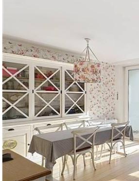 Grand Vaisselier en bois ( blanc) TBE, Enlèvement, Verre