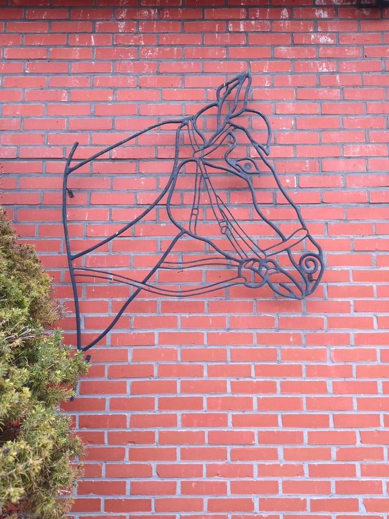 Gietijzeren paard, Tuin en Terras, Tuinwanddecoratie, Ophalen