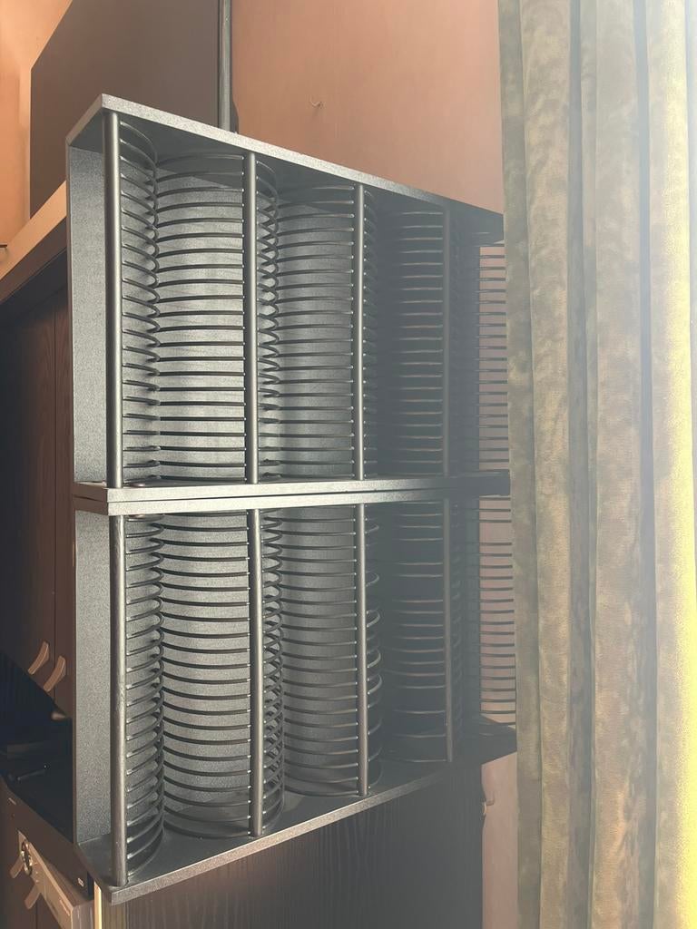 Étagères porte CD vintage, Maison & Meubles, Comme neuf, Enlèvement, 75 à 150 disques, Bois