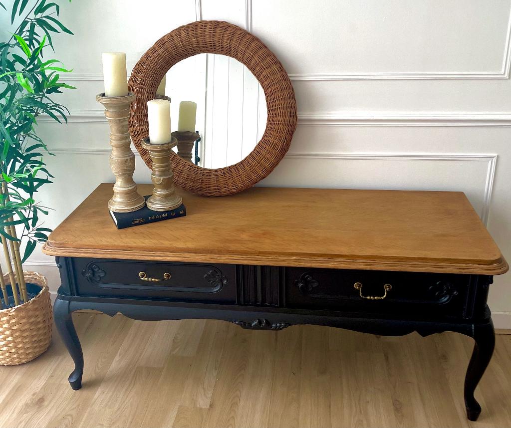 Vintage lage dressoir/ tv kast, Ophalen, Zo goed als nieuw