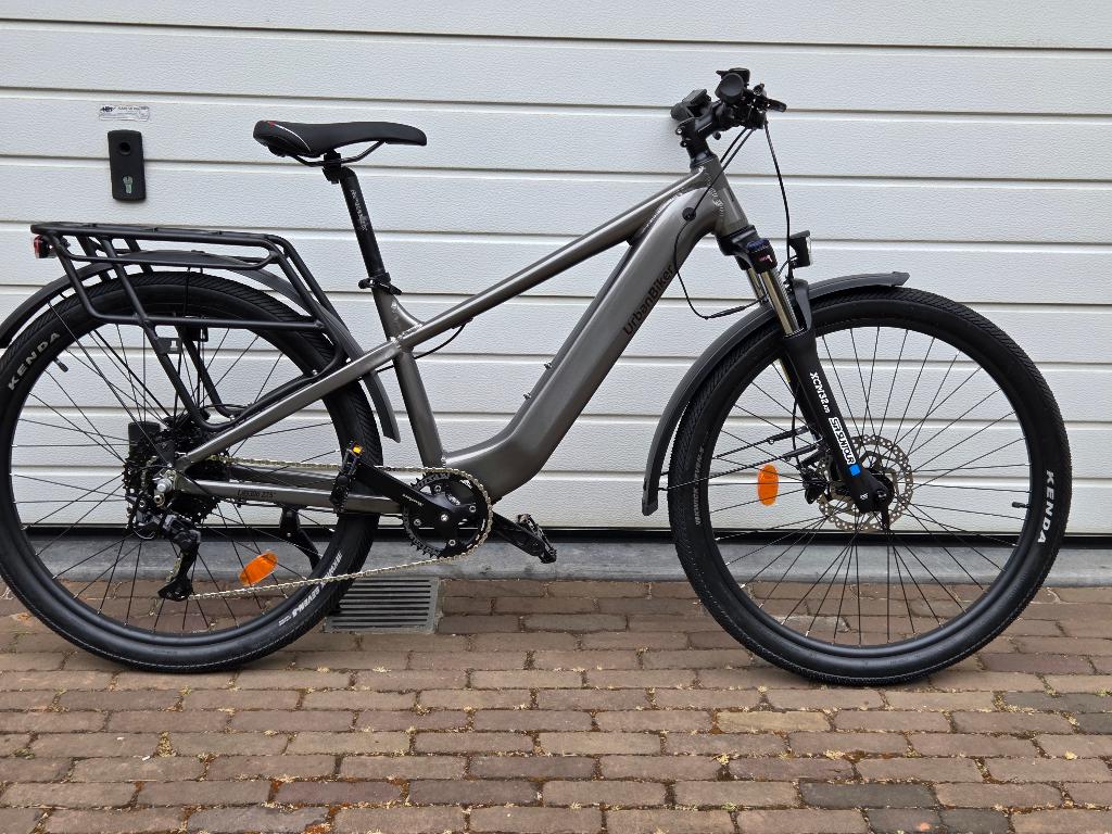 electrische allroundfiets, Vélos & Vélomoteurs, Vélos électriques, 51 à 55 cm, Enlèvement, Comme neuf, 50 km par batterie ou plus