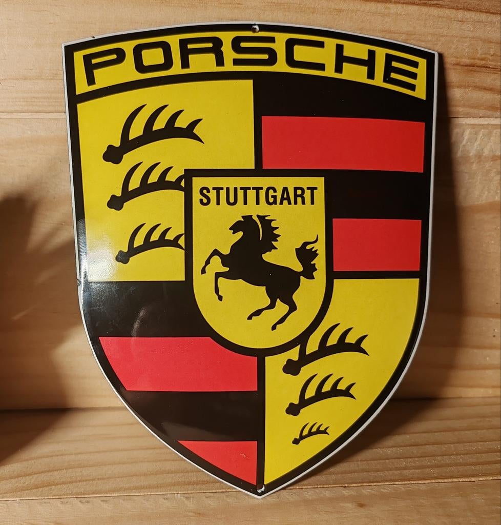 Porsche emaille plaat, Verzamelen, Ophalen of Verzenden, Gebruikt, Reclamebord