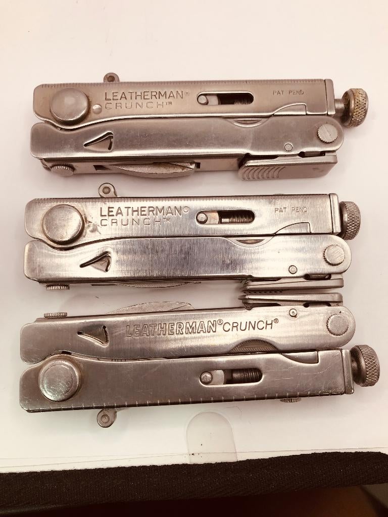 Rare Vintage Leatherman CRUNCH Multitool Foldable Lockable, Caravans en Kamperen, Kampeergereedschap, Gebruikt, Ophalen of Verzenden
