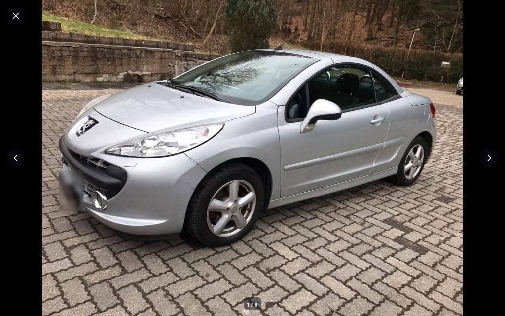 Mooie peugeot 207cc,1.6 cabrio, 140000km, 2009., Autos, Peugeot, 82 kW, Cabriolet, Boîte manuelle, Entretenue par le concessionnaire