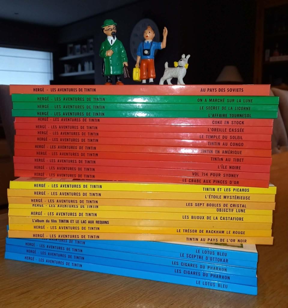 Franstalige strips Tintin/kuifje, hardcover, Boeken, Complete serie of reeks, Ophalen, Zo goed als nieuw