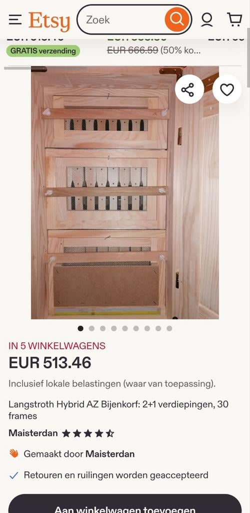 AZ bijenkast nieuw Langstroth