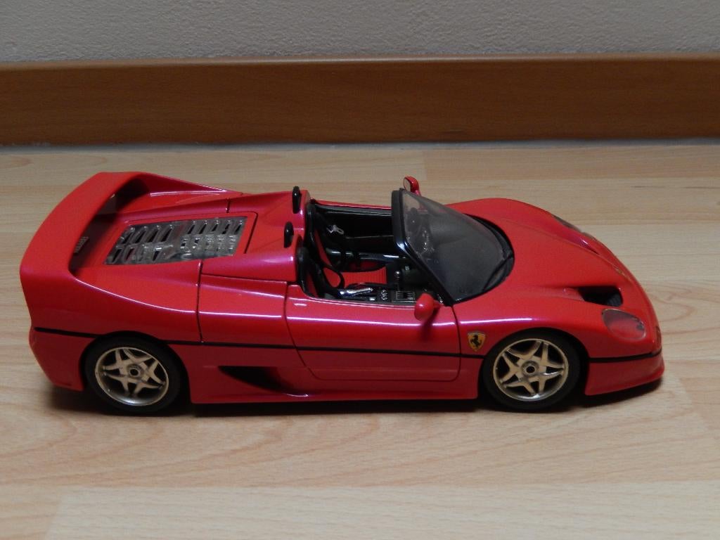 Ferrari F50 Standox 1/18 Burago, Ophalen of Verzenden, Zo goed als nieuw, Auto, Burago