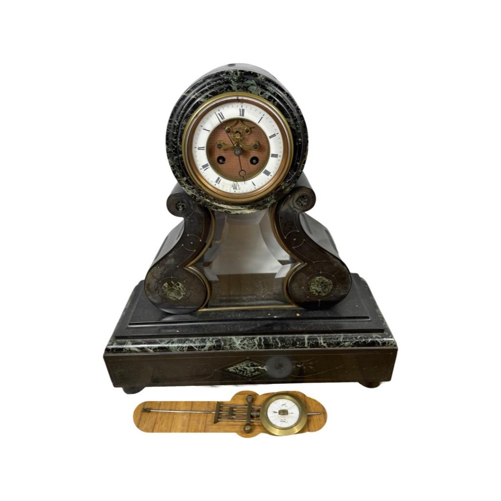 Pendule en Marbre Napoléon III - Élégance et Histoire, Ophalen