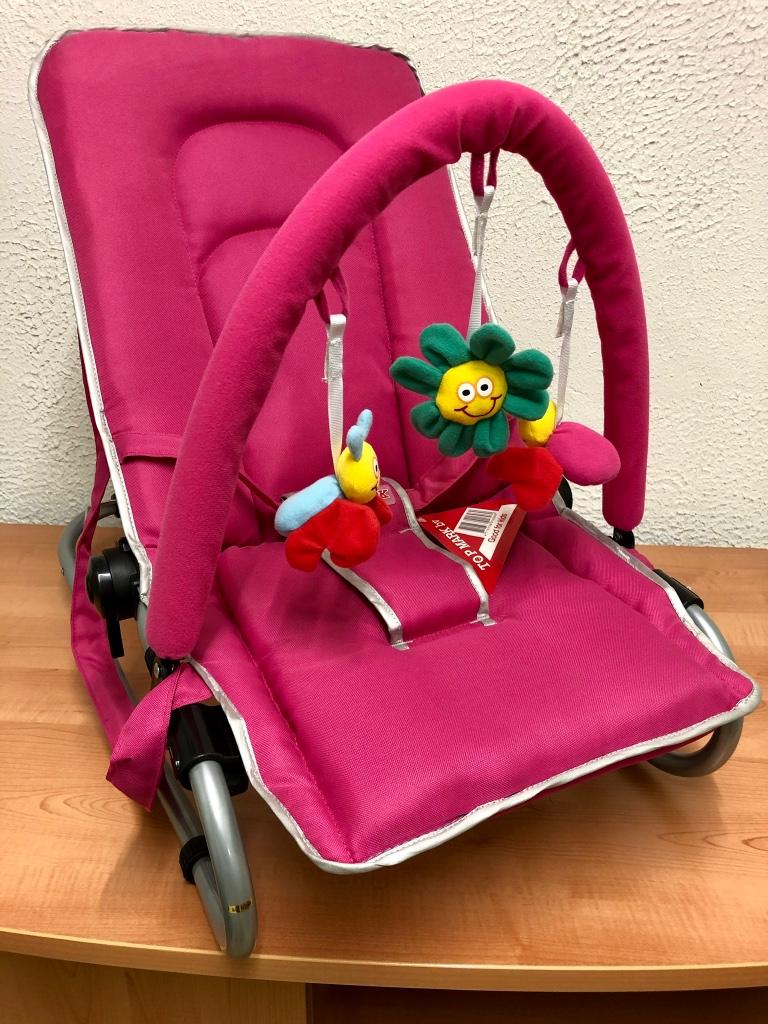 Heel mooie en heel stevige relax met speelbeugel. Nieuw!, Enfants & Bébés, Relax bébé, Enlèvement ou Envoi, Neuf, Topmark, Avec ceinture(s)