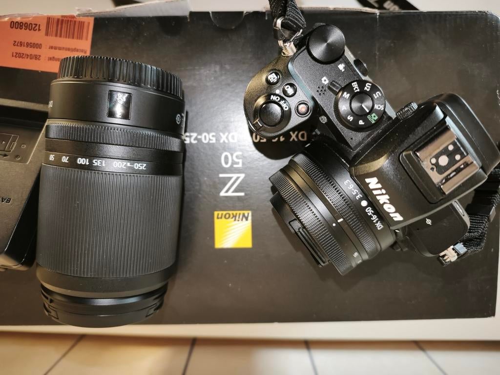 Nikon Z50 kit met lenzen, Audio, Tv en Foto, Fotocamera's Digitaal, Ophalen of Verzenden, Zo goed als nieuw, Nikon