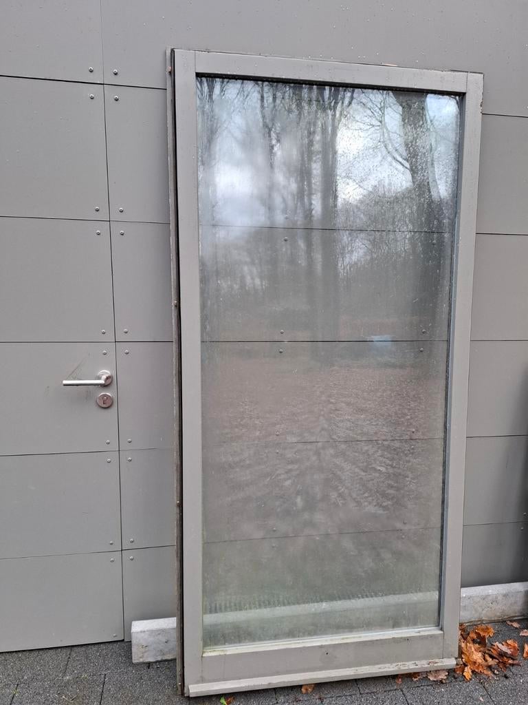 chassis d'une porte fenêtre en  bois d'Afzelia, Bricolage & Construction, Enlèvement, Utilisé