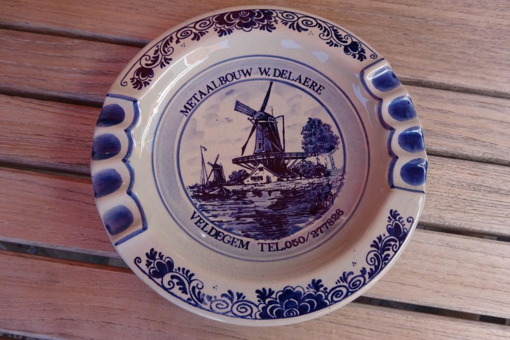 asbak cendrier Delfts Blauw Veldegem - Zedelgem (W. Delaere), Enlèvement ou Envoi
