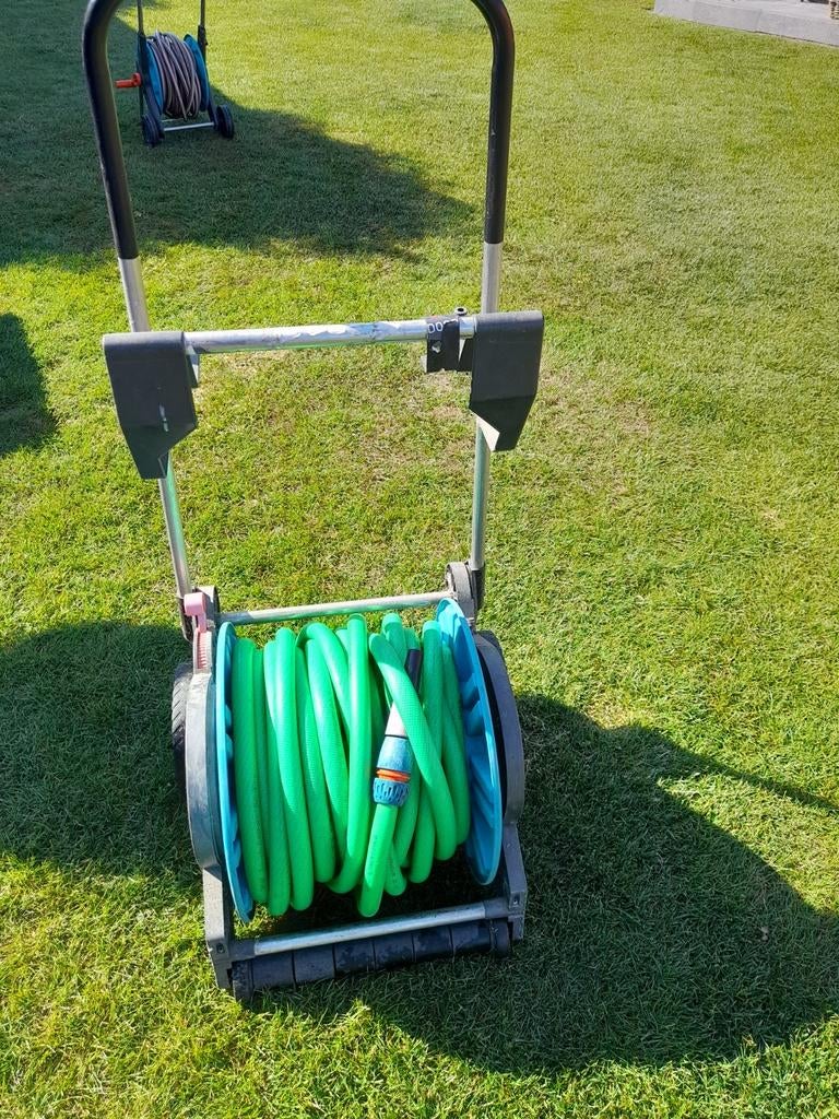 Dévidoir avec tuyau 3/8, Ophalen, Gebruikt