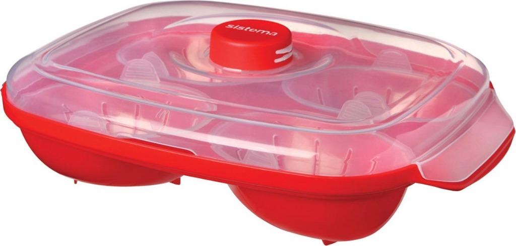 Système Egg Poacher, Maison & Meubles, Cuisine| Tupperware, Comme neuf, Rouge, Enlèvement ou Envoi