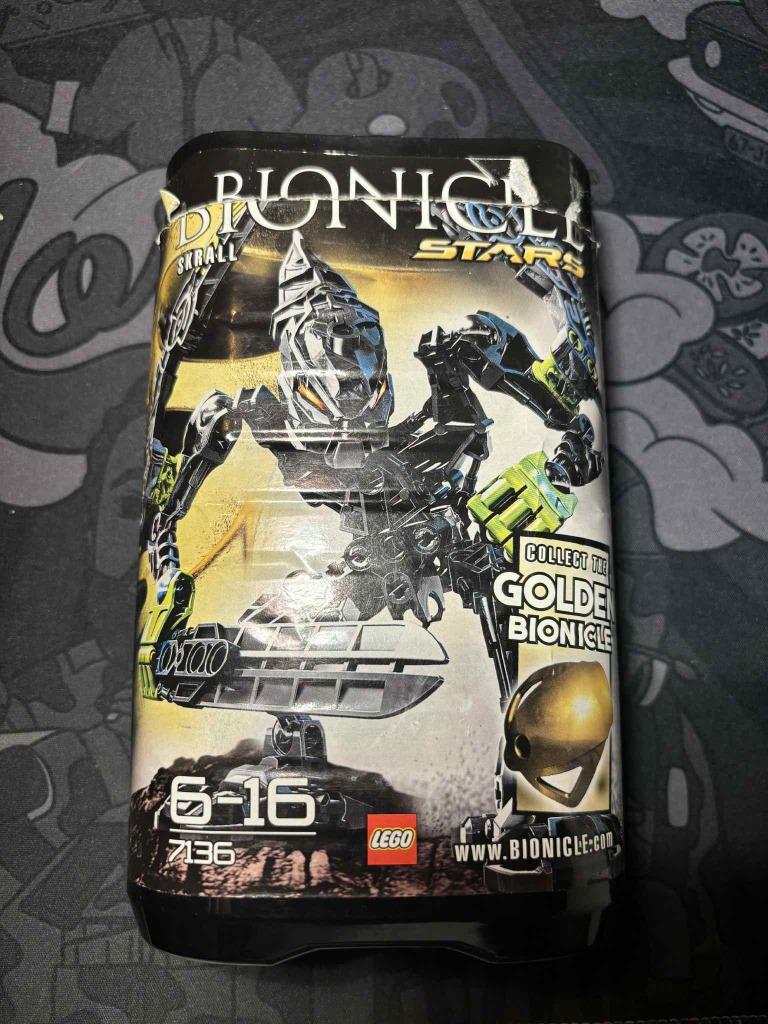 LEGO Bionicle skrall 7136, Ophalen of Verzenden, Gebruikt, Complete set, Lego