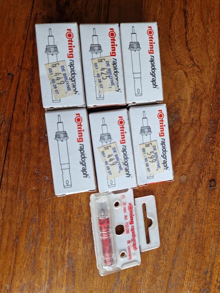 Nieuwe pennen kop rotring rapidograph, Verzamelen, Pennenverzamelingen, Ophalen of Verzenden, Nieuw