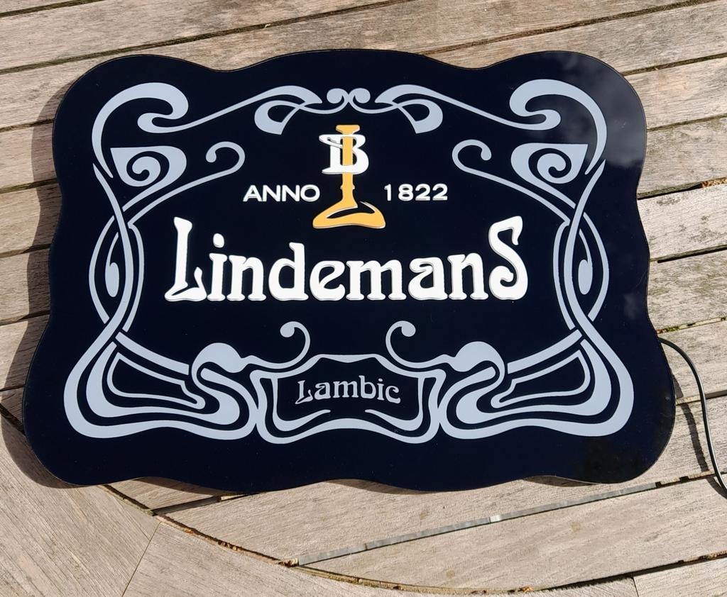 Lindemans lambiek LED-lichtbord, Ophalen of Verzenden, Zo goed als nieuw