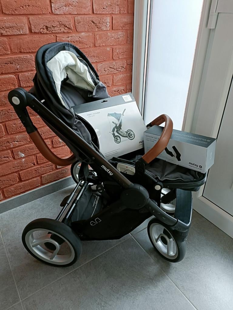 Mutsy evo duo-kinderwagen., Ophalen, Zo goed als nieuw, Kinderwagen, Mutsy