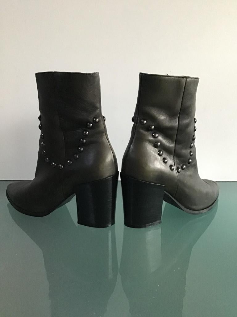 Leren dames laarzen olijf groen 39 | Gratis verzenden, Kleding | Dames, Schoenen, Zo goed als nieuw, Lage of Enkellaarzen, Groen