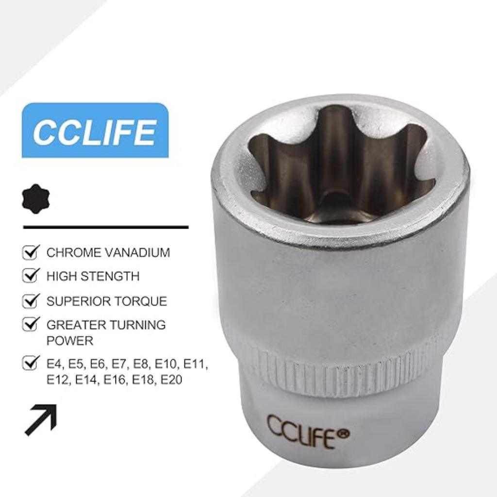 CCLIFE 34 delige set met torx doppen SNELLE GRATIS LEVERING, Auto diversen, Autogereedschap, Verzenden, Nieuw