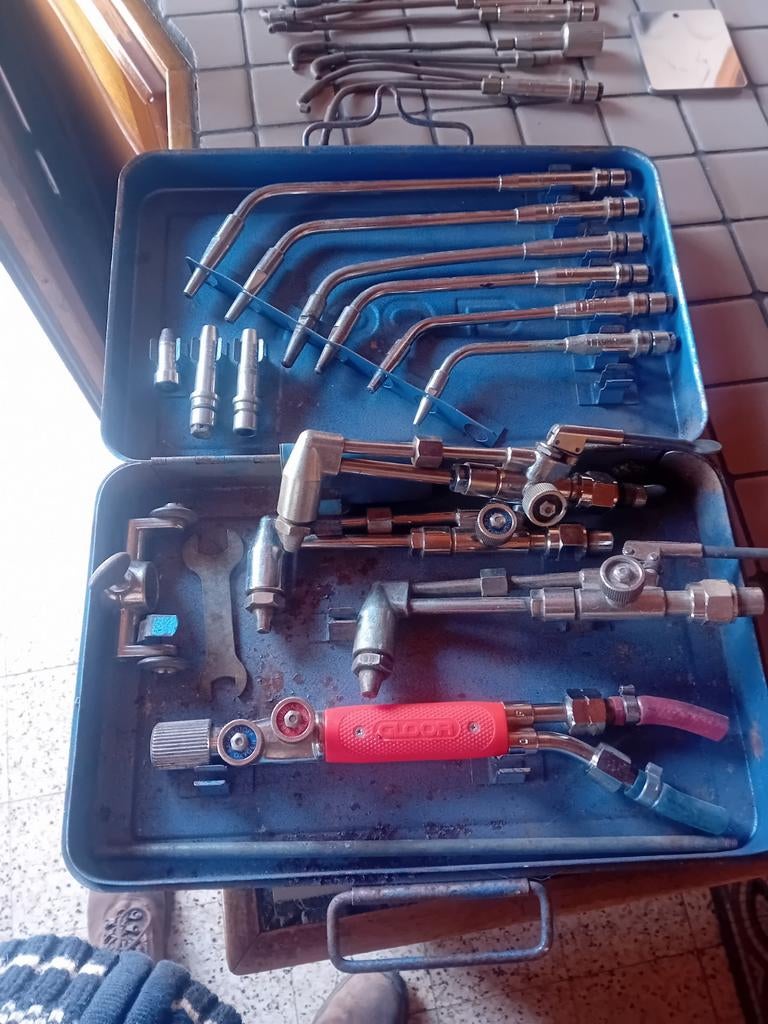 Coffret chalumeau gloor + têtes supplémentaires + flexible, Enlèvement