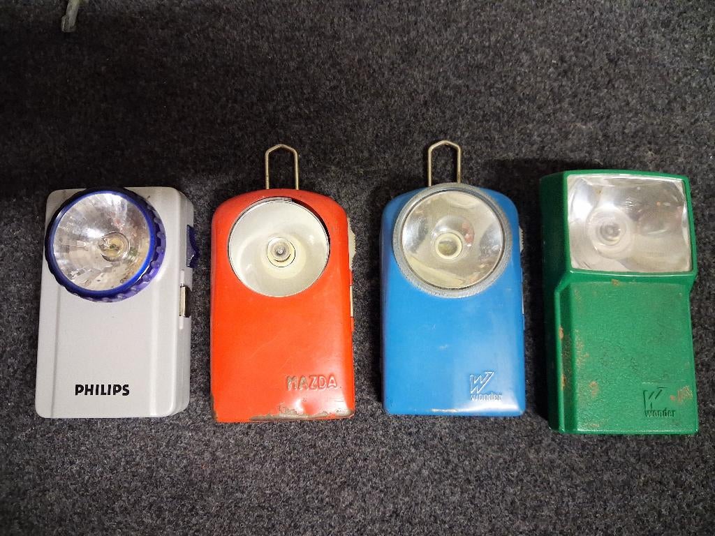 vintage , zaklamp 4 stuks voor 50 euro, Ophalen of Verzenden, Huis en Inrichting