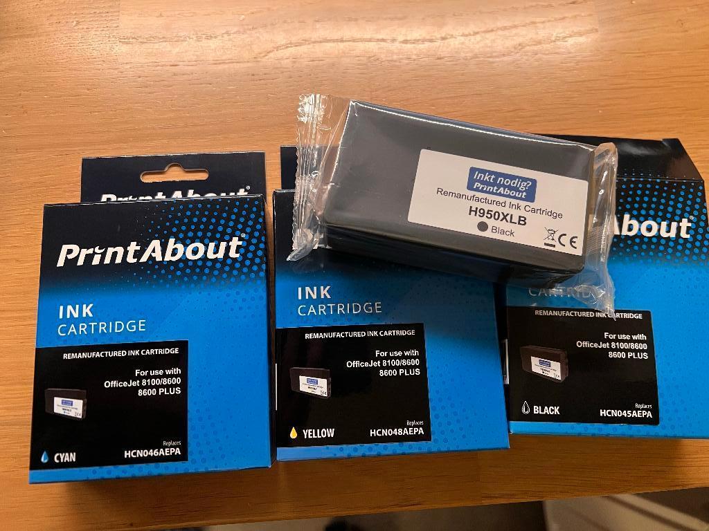 Inktpatronen die compatibel zijn met HP 950 XL en 951 XL, Computers en Software, Printerbenodigdheden, Zo goed als nieuw, Cartridge