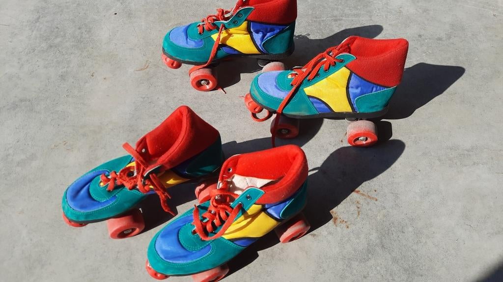 Retro disco rolschaatsen, Ophalen of Verzenden, Zo goed als nieuw