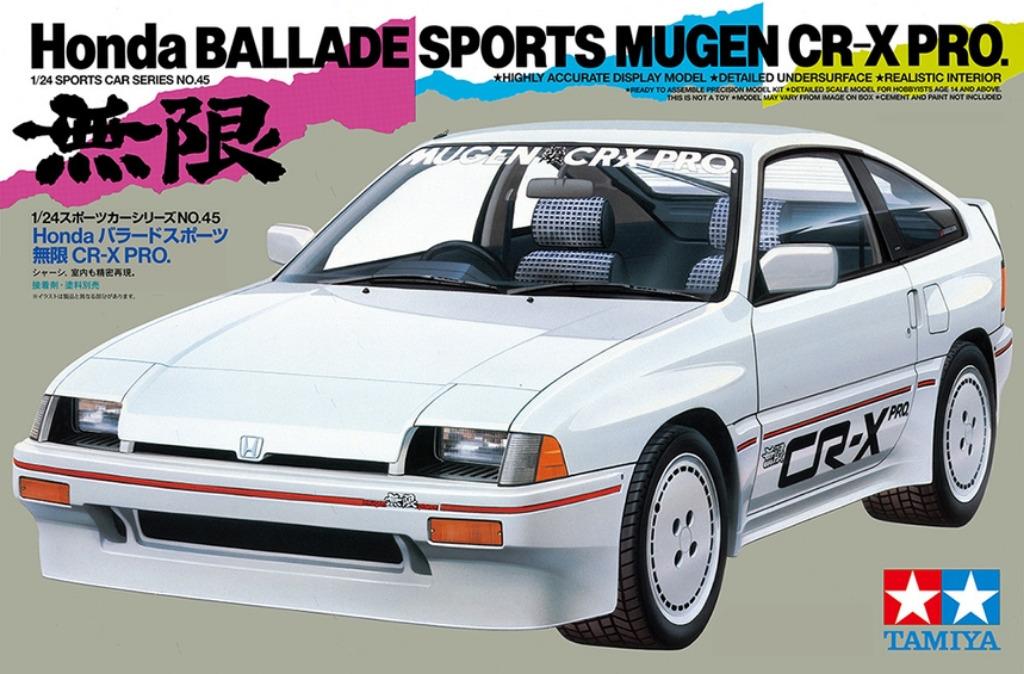 TAMIYA 24045 honda ballade sport mugen CR-X pro éch. 1/24, Neuf, Enlèvement ou Envoi, Voiture, Plus grand que 1:32