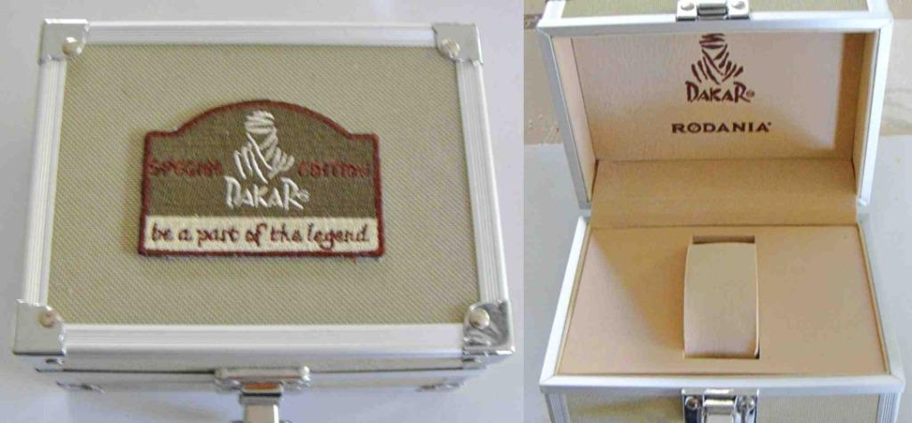 Boîte / écrin beige pour montre RODANIA DAKAR vintage NEUVE, Ophalen of Verzenden, Nieuw