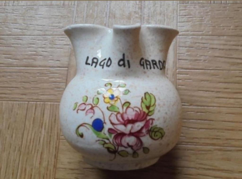souvenier keramieken sierpotje van het gardameer italie, Ophalen of Verzenden